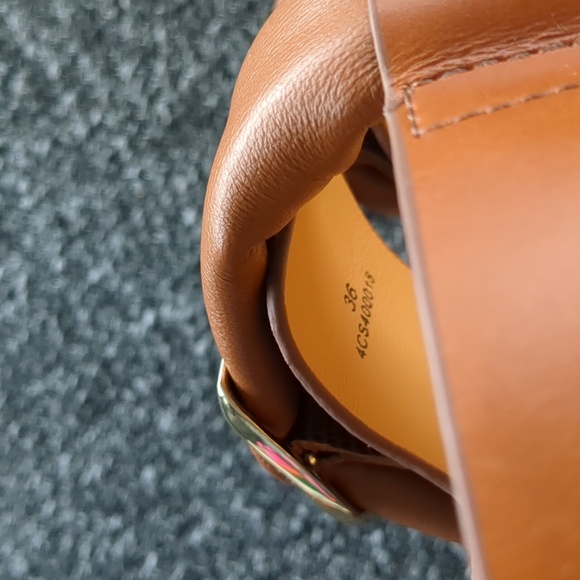 4CCCCEES NWOT Mellow Tan Sandal Platforms - Picture 4 of 5